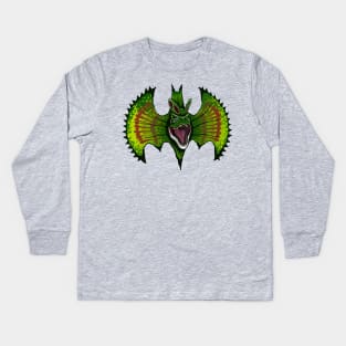 Bat Dinosaur Kids Long Sleeve T-Shirt